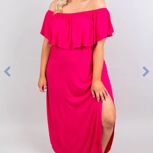 Fuchsia pink 2x dress. NWT